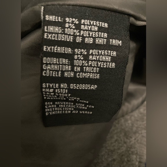 Brand New Heavyweight Overcoat Charcoal - Small - Picture 2 of 3